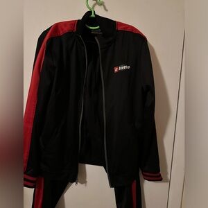 LOTTO tracksuit for youth men size M - Black & Red